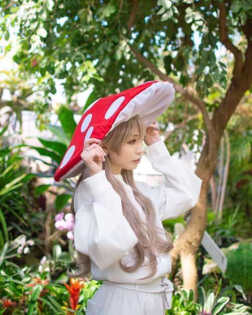 Dreamstall Original Mushroom Hat Costume Cosplay Accessory Hat Cap, Red with White Dots, Oversized and Holds Shape - Image 2