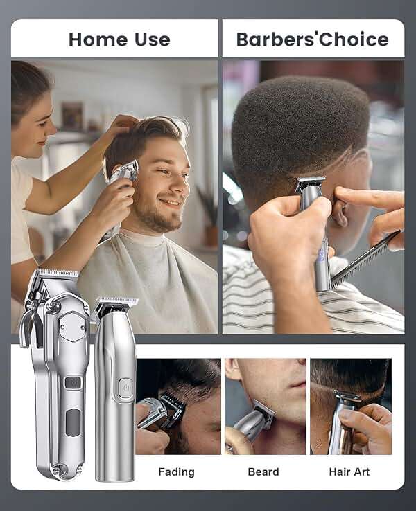 Romanda Clippers and Trimmers Set, Hair Clippers for Men Cordless,Mens Clippers and Grooming Set,Barber Clippers Set - Image 2