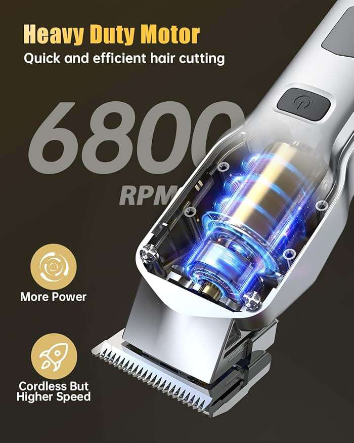 Romanda Clippers and Trimmers Set, Hair Clippers for Men Cordless,Mens Clippers and Grooming Set,Barber Clippers Set - Image 6