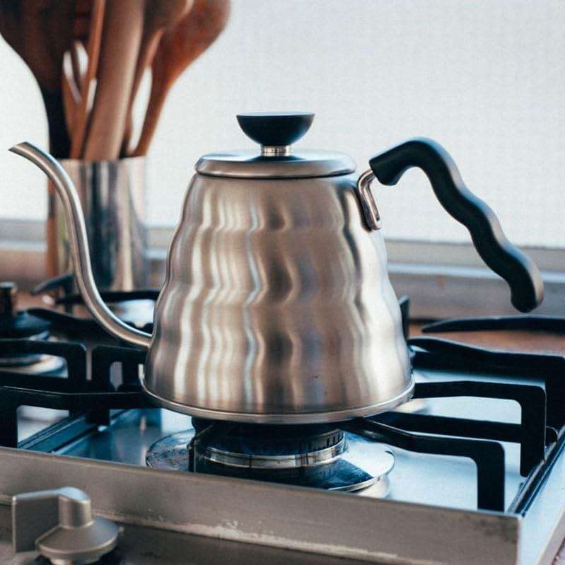 Hario V60 "Buono" Drip Kettle Stovetop Gooseneck Coffee Kettle 1.2L, Stainless Steel, Silver - Image 5