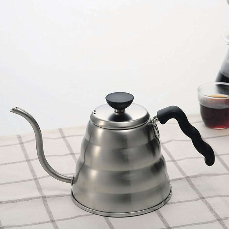 Hario V60 "Buono" Drip Kettle Stovetop Gooseneck Coffee Kettle 1.2L, Stainless Steel, Silver - Image 7