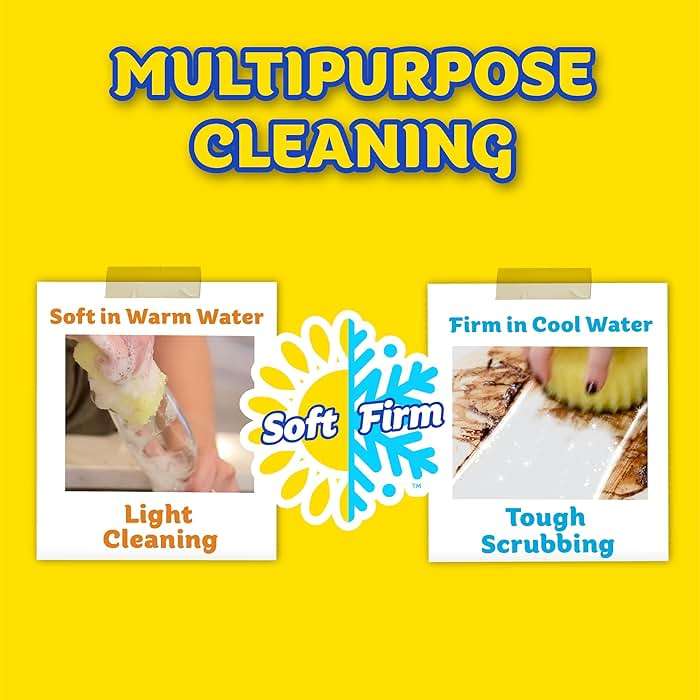 Scrub Daddy Scrub Mommy, Daddy Caddy + Cif All Purpose Cleaner - Scratch-Free, Dual-Sided Kitchen + Bathroom Scrubber + Multipurpose Cleaning Cream - Cleaning Supplies Kit for Multiple Surfaces - Image 3