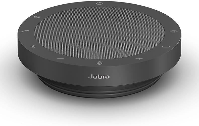 Jabra Speak2 55 Wireless Bluetooth Speakerphone - Portable Speaker with 4 Noise-Cancelling Mics, 50mm Full-Range Speakers & Wideband Audio - Certified Microsoft Teams Speaker - Dark Grey - Product Image