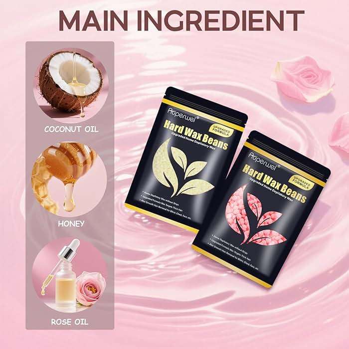 Wax Beads, 1.76lb / 800g Hard Wax Beads Coarse Hair Formula Hard Wax for Hair Removal and Senstive Skin, Wax Beads for Face, Brazilian Bikini,Body Waxing (8 Scents) - Image 2