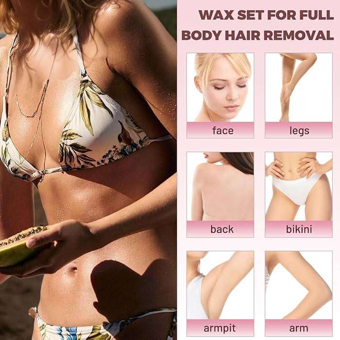Wax Beads, 1.76lb / 800g Hard Wax Beads Coarse Hair Formula Hard Wax for Hair Removal and Senstive Skin, Wax Beads for Face, Brazilian Bikini,Body Waxing (8 Scents) - Image 7