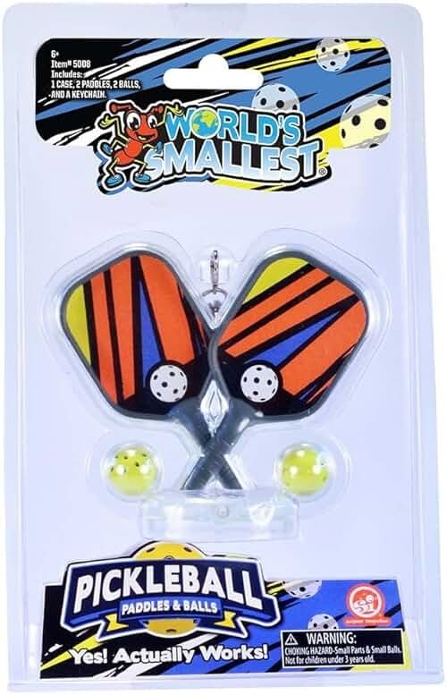 World's Smallest Pickleball Paddles & Balls - Product Image