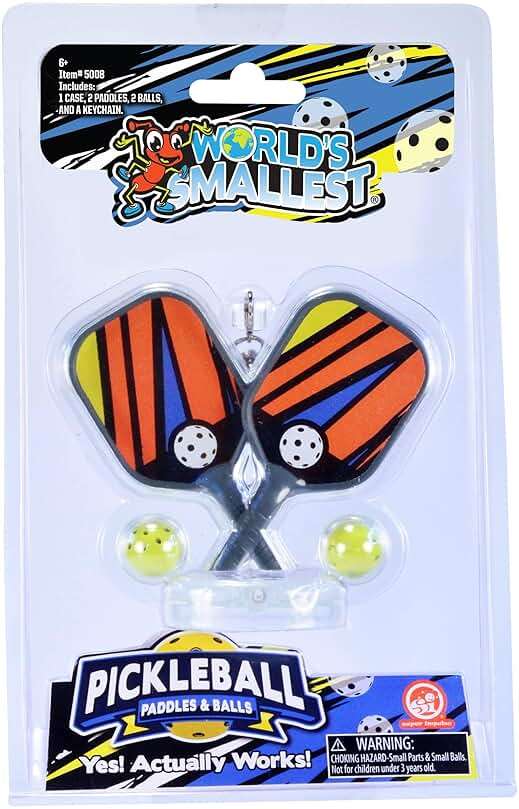 World's Smallest Pickleball Paddles & Balls - Image 2