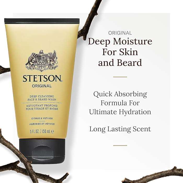 SCENT BEAUTY STETSON Personal Care Face & Beard Moisturizer Facial Moisturizer for Men - Cream for Face & Beard - 5 oz - 3 Pack - Original Fragrance - Image 2