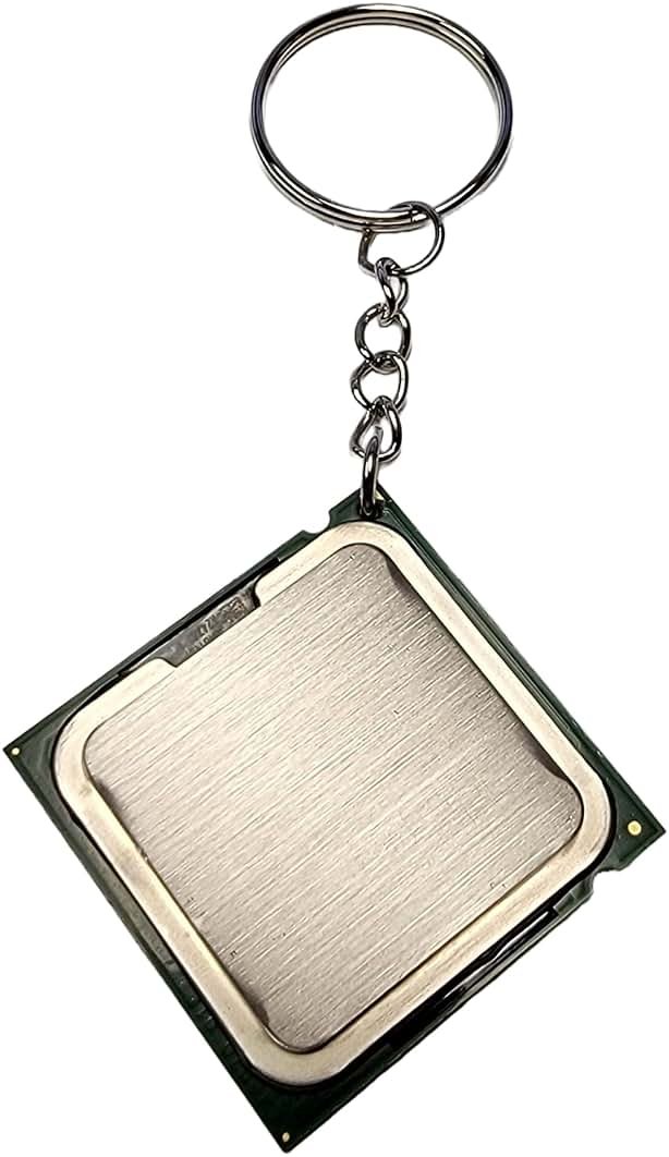 TekJuic The Ultimate Geek Accessory - Recycled CPU Processor Keychain Made from Reclaimed Computer Parts - Product Image