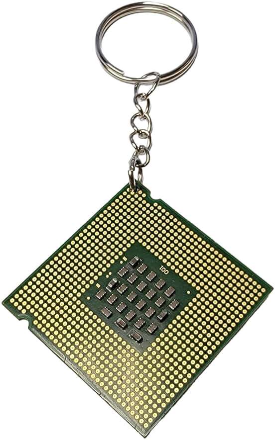 TekJuic The Ultimate Geek Accessory - Recycled CPU Processor Keychain Made from Reclaimed Computer Parts - Image 2