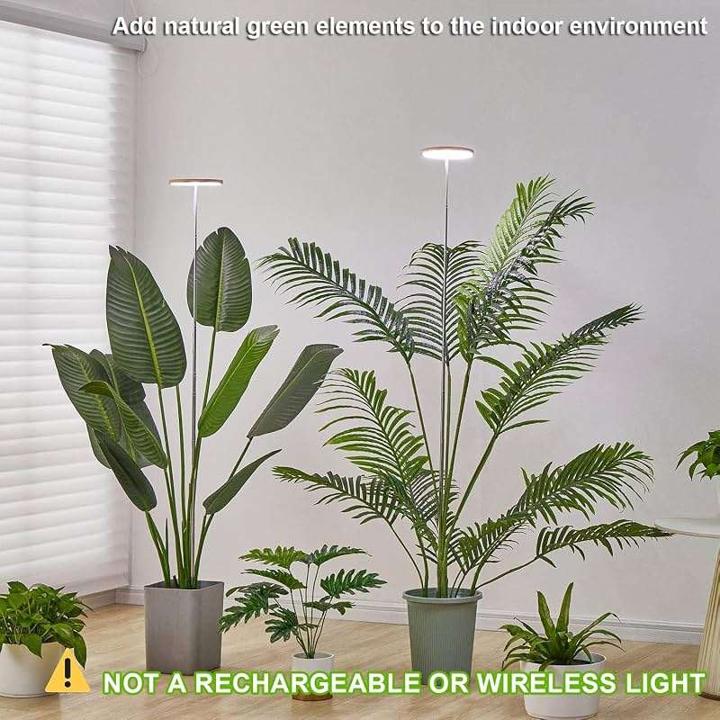 yadoker Plant Grow Light, LED Growing Light Full Spectrum for Indoor Plants,Height Adjustable, Automatic Timer, 5V Low Safe Voltage,Idea for Large Plant Light - Image 2