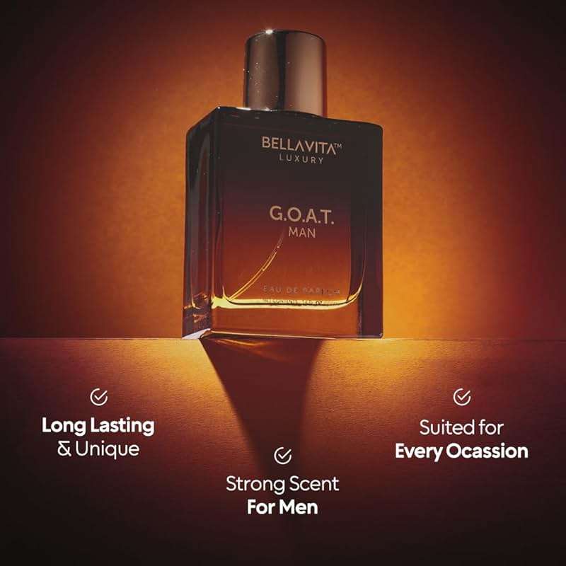 Bellavita Luxury G.O.A.T. Eau de Parfum | 100 ml (3.4 fl.oz.) | Perfume for Men | Citrus, Bergamot, Patchouli, and Vetiver Notes | Long Lasting Men's Fragrance | Gift for father's Day - Image 4