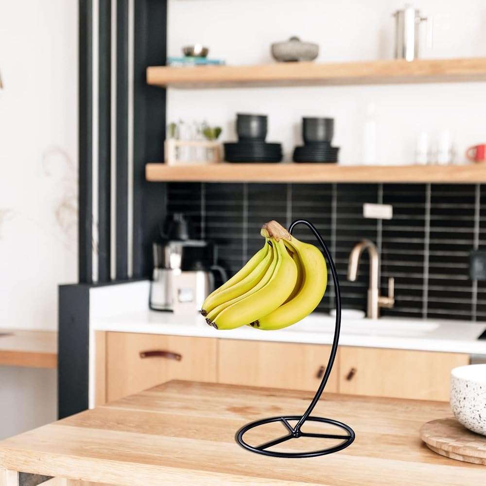 EGMEHOAD Banana Holder Stand, Banana Hanger Black-Metal Bananas Tree Hanger | Banana Stand Black, Metal Bananas Holder to Keep Bananas Fresh for 15LB,Easy to Install - Image 7