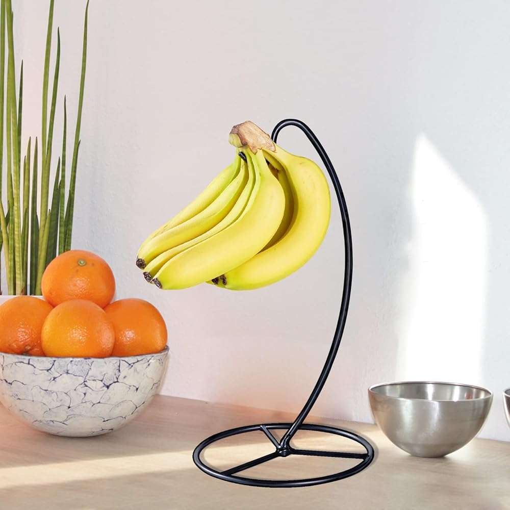 EGMEHOAD Banana Holder Stand, Banana Hanger Black-Metal Bananas Tree Hanger | Banana Stand Black, Metal Bananas Holder to Keep Bananas Fresh for 15LB,Easy to Install - Image 9