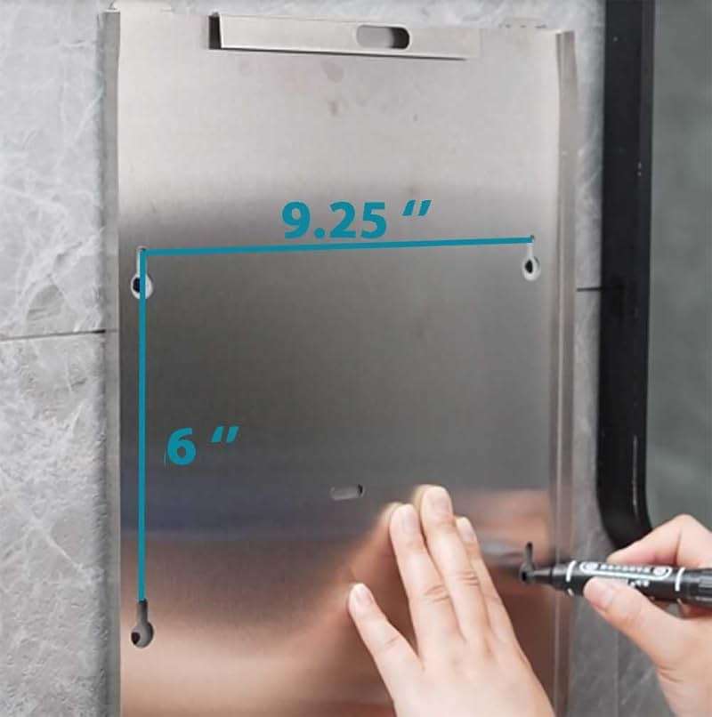 Paper Towel Dispenser Wall Mount - Multifold Trifold Paper Towel Dispensers, Large Capacity Stainless Steel Tissue Holder, Suitable for Bathrooms and Public Places - Image 8