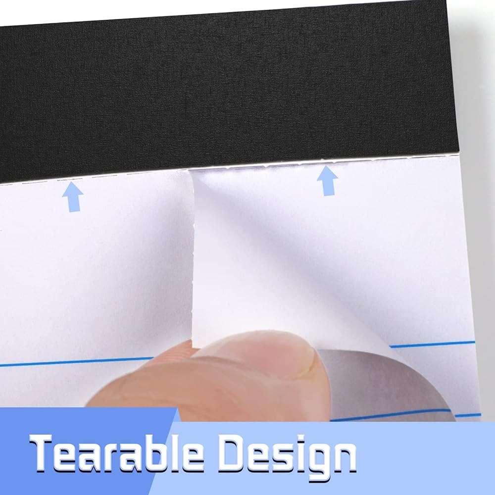 2 Pack Legal Pads Refills Note Pads, Writing Pads 8.5 x 11 Inches, Memo Pads Lined Writing Note Pads, Letter Size Legal Pad Wide Ruled Lined Pads Legal Rule for School Office(30 Sheet per Pads) - Image 4