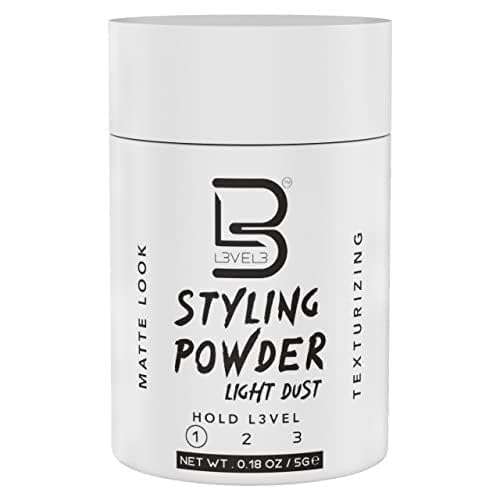 Level 3 Travel Styling Powder - 0.18 oz Lightweight Hair Powder for a Natural Look - Perfect for Men on the Go - Image 1