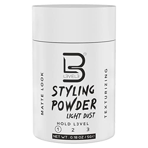 Level 3 Travel Styling Powder - 0.18 oz Lightweight Hair Powder for a Natural Look - Perfect for Men on the Go - Product Image
