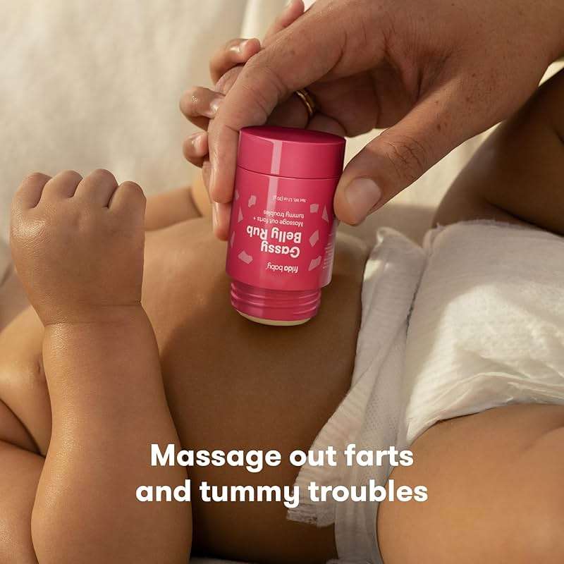Frida Baby Fart Freeing Essentials | Includes Windi and Gassy Belly Rub for Safe, Natural, and Instant Gas Relief for Infants and Babies - Image 5