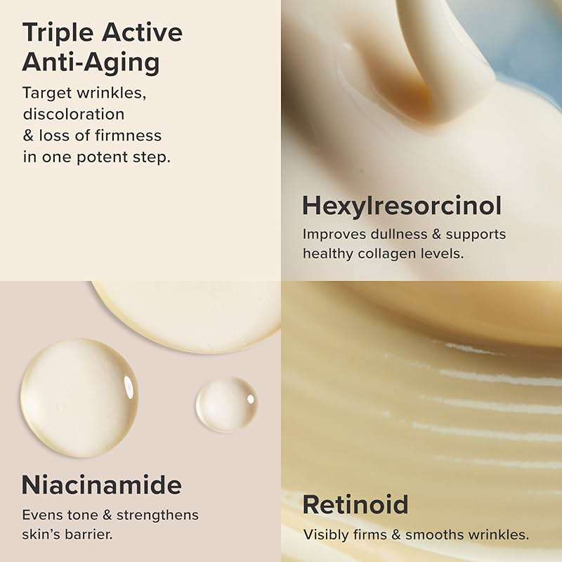Paula’s Choice RESIST Triple Active Total Repair Serum, 3-in-1 Serum for Wrinkles, Dark Spots & Loss of Firmness with Niacinamide & Retinoid, Fragrance-Free, 1 Fl Oz - Image 4