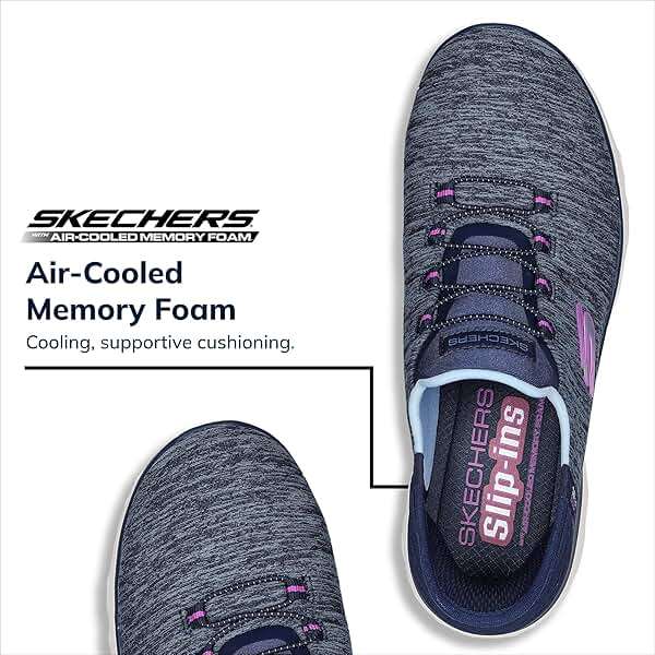 Skechers Women's Skechers Women's Summits Dazzling Haze Hands Free Slip-ins Sneaker - Image 3