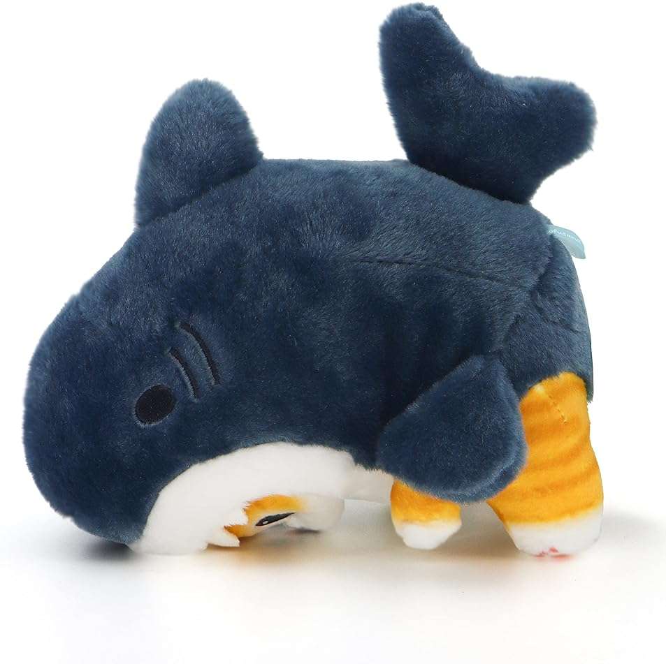 CNAANA Kawaii Shark Cat Plush Toy Stuffed Animal Doll, Soft Pillow for Boys & Girls (Shark cat, 20cm/7.8in) - Image 4