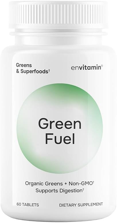 envitamin Green Fuel Organic Greens Tablets - Organic Greens, Fruit and Vegetable Blend - Product Image