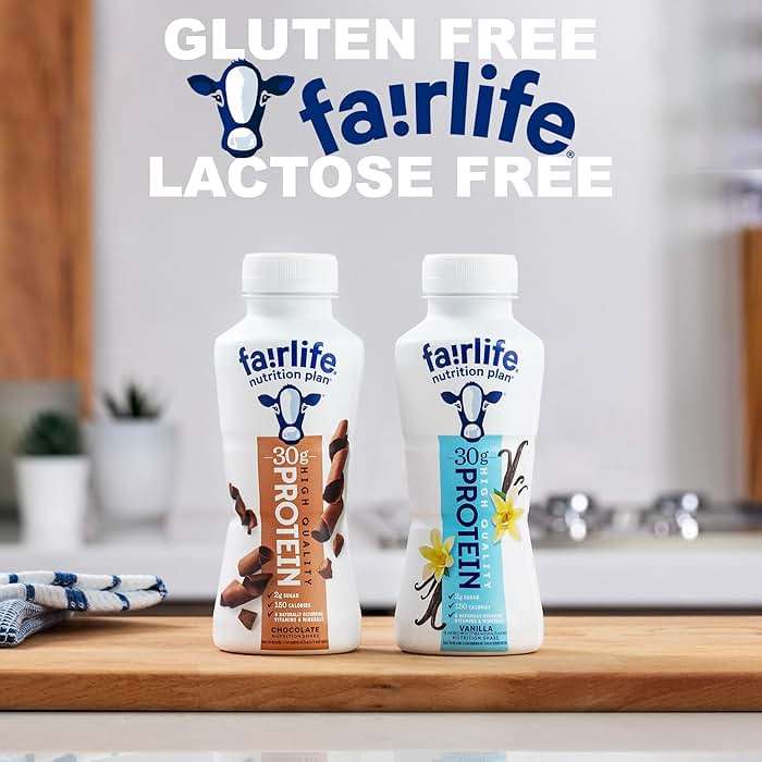 Kozy Home Fairlife Nutrition Protein Shakes-Pack of 12|30g Protein,Low Sugar,Lactose-Free Delicious Vanilla,Chocolate,Salted Caramel,and Strawberry Flavors 11.5 fl.,oz.(Chocolate/Vanilla) - Image 3