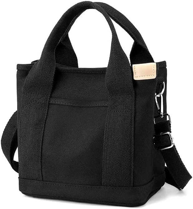 Small Tote Bag with Zipper Tote Bag for Women Canvas Crossbody Bag Shoulder Bag Satchel Hobo Bag Messenger Bag 2023 - Product Image