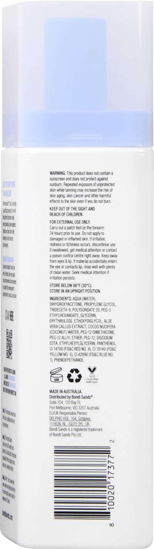 Bondi Sands Technocolor 1 Hour Express Self Tanning Foam, Innovative Formula, Hydrates for Natural Enhanced Skin Results, Available in 4 Shades - Image 2