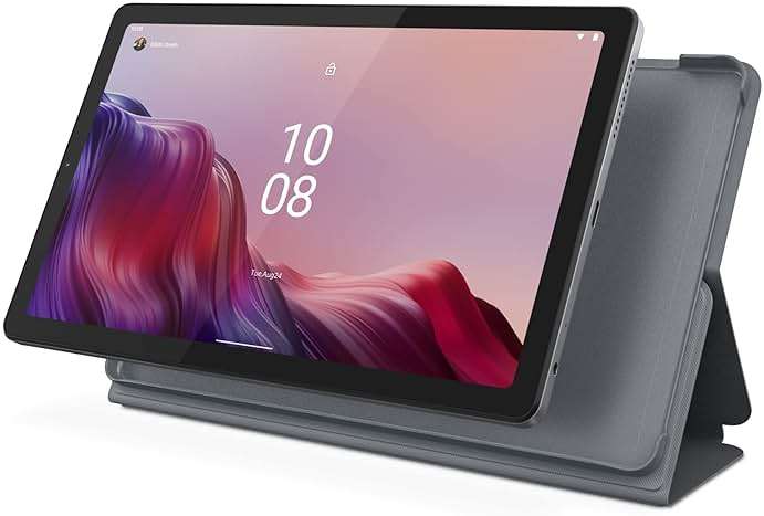 Lenovo Tab M9-2023 - Tablet - Long Battery Life - 9" HD - Front 2MP & Rear 8MP Camera - 3GB Memory - 32GB Storage - Android 12 or Later - Folio Case Included,Gray - Image 10
