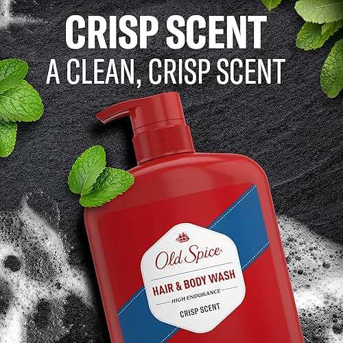 Old Spice Refreshing 2-in-1 Body & Face Wash for Men, High Endurance, 3X Defense, 24/7 Shower Fresh with Lasting Scent, Crisp Scent, 33.4 oz (Pack of 4) - Image 6
