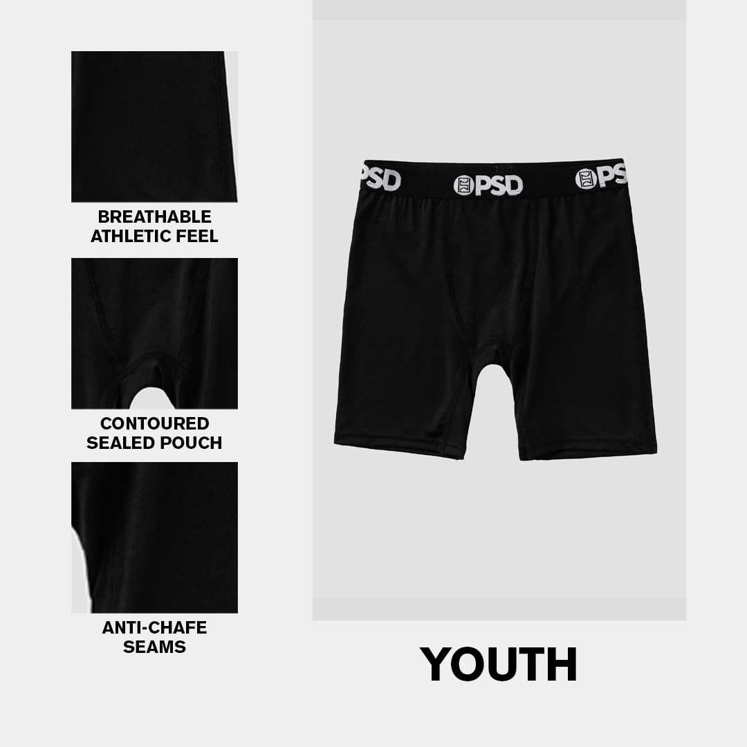 PSD Underwear Youth Boys Boxer Brief - Various Print Comfortable Active Underwear for Boys, Kids Boys Underwear Packs - Image 4