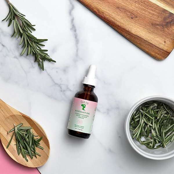 Camille Rose Rosemary Oil Strengthening Hair + Scalp Drops – Castor, Peppermint & Tea Tree Oil Blend for Strength & Resilience, Dry Scalp Treatment, Split Ends, 1.9 Fl Oz - Image 4