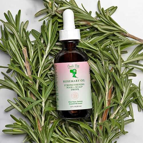 Camille Rose Rosemary Oil Strengthening Hair + Scalp Drops – Castor, Peppermint & Tea Tree Oil Blend for Strength & Resilience, Dry Scalp Treatment, Split Ends, 1.9 Fl Oz - Image 5