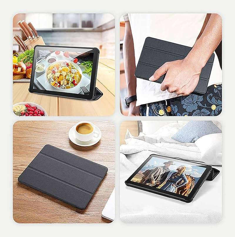 Amazon Fire HD 8 Tablet Case,Tablet Case Fits Amazon Kindle Fire HD 8 & 8 Plus Tablet (8”12th/10th Generation, 2024/2022/2020 Release) Trifold Stand Cover with Backshell with Auto Wake/Sleep. - Image 6