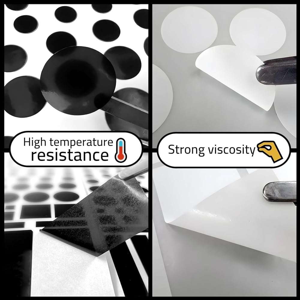 JIEHENG Light Blocking Stickers,2 Sheets White and Black,100% Blocking(100% Blocking) - Image 7