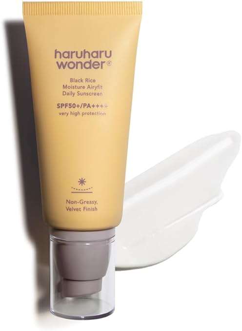 Haruharu Wonder Black Rice Moisture Airyfit Daily Sunscreen 1.69fl.oz - Velvet Finish, No White Cast, Hydrating, Moisturizing, Korean Skin Care, Vegan, Clean Beauty - Image 2