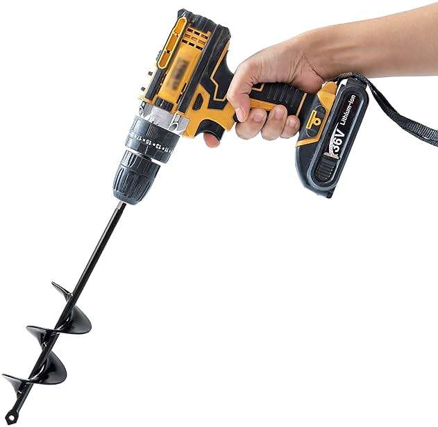 VASGOR Set 3 (1.6x12, 2.6x12, 3.5x12) Auger Drill Bit for Planting - Easy Planter Garden Auger - Bulb & Bedding Plant Augers - Posthole Digger for 3/8” Hex Drive Drill - Image 7