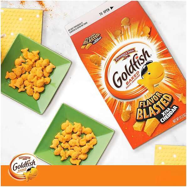 Goldfish Flavor Blasted Xtra Cheddar Cheese Crackers, 27.3 Oz Carton - Image 5