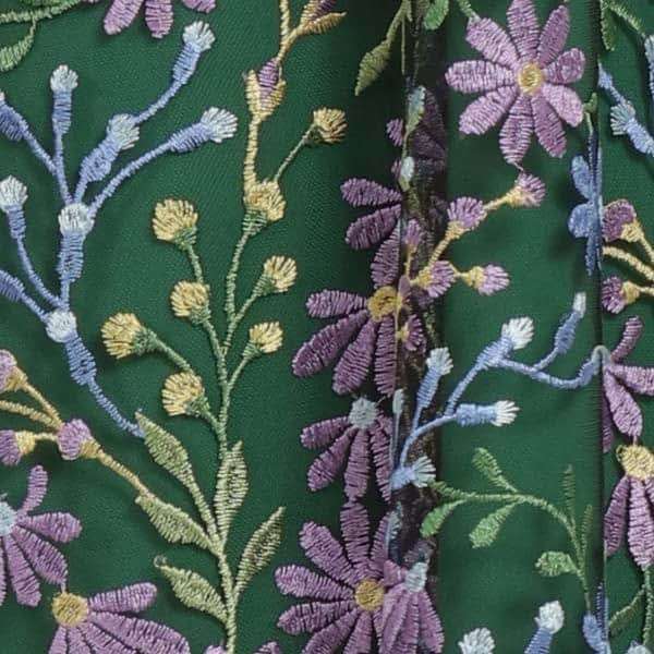 Maggy London Women's Dresses V-Neck Garden Floral Embroidered Dress Colorful Feminine Party Event Occasion Guest of - Image 5