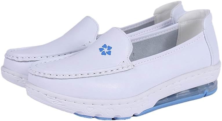 WCXTY Orthopedic Nursing Shoes for Women with Arch Support,Professional Lightweight Healthcare Nurse Shoes,Comfortable Breathable Loafer Waterproof Work Shoes,EVA Air Cushion - Product Image