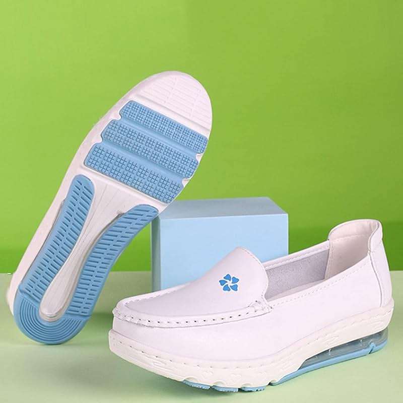 WCXTY Orthopedic Nursing Shoes for Women with Arch Support,Professional Lightweight Healthcare Nurse Shoes,Comfortable Breathable Loafer Waterproof Work Shoes,EVA Air Cushion - Image 3