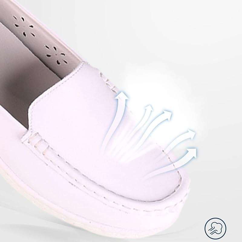 WCXTY Orthopedic Nursing Shoes for Women with Arch Support,Professional Lightweight Healthcare Nurse Shoes,Comfortable Breathable Loafer Waterproof Work Shoes,EVA Air Cushion - Image 4