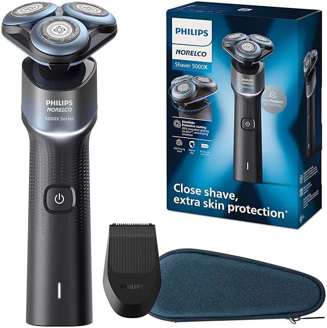 Philips Norelco Shaver 5000X, Rechargeable Wet & Dry Shaver with Precision Trimmer and Storage Pouch, X5006/85 - Image 1