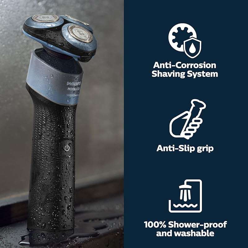 Philips Norelco Shaver 5000X, Rechargeable Wet & Dry Shaver with Precision Trimmer and Storage Pouch, X5006/85 - Image 4