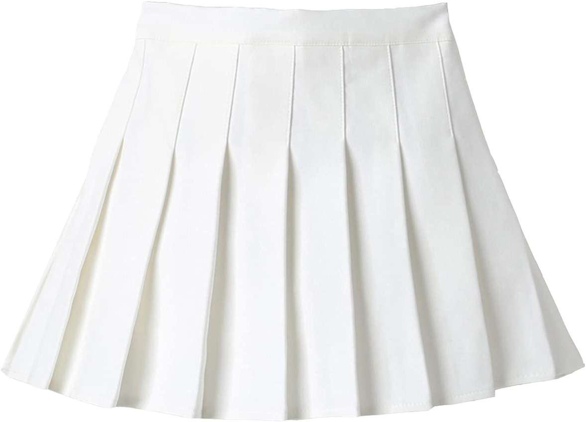 UTTPLL Toddler-Pleated-Skirt-School-Uniform Elastic Waist Skort Shorts Little Kid Girls Student Tennis Mini Scooter Skirts - Image 1
