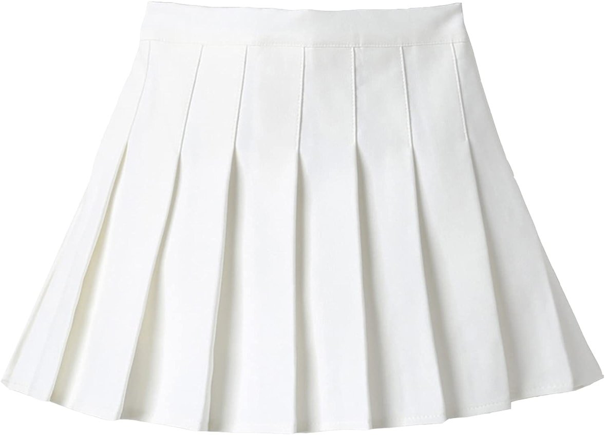 UTTPLL Toddler-Pleated-Skirt-School-Uniform Elastic Waist Skort Shorts Little Kid Girls Student Tennis Mini Scooter Skirts - Product Image