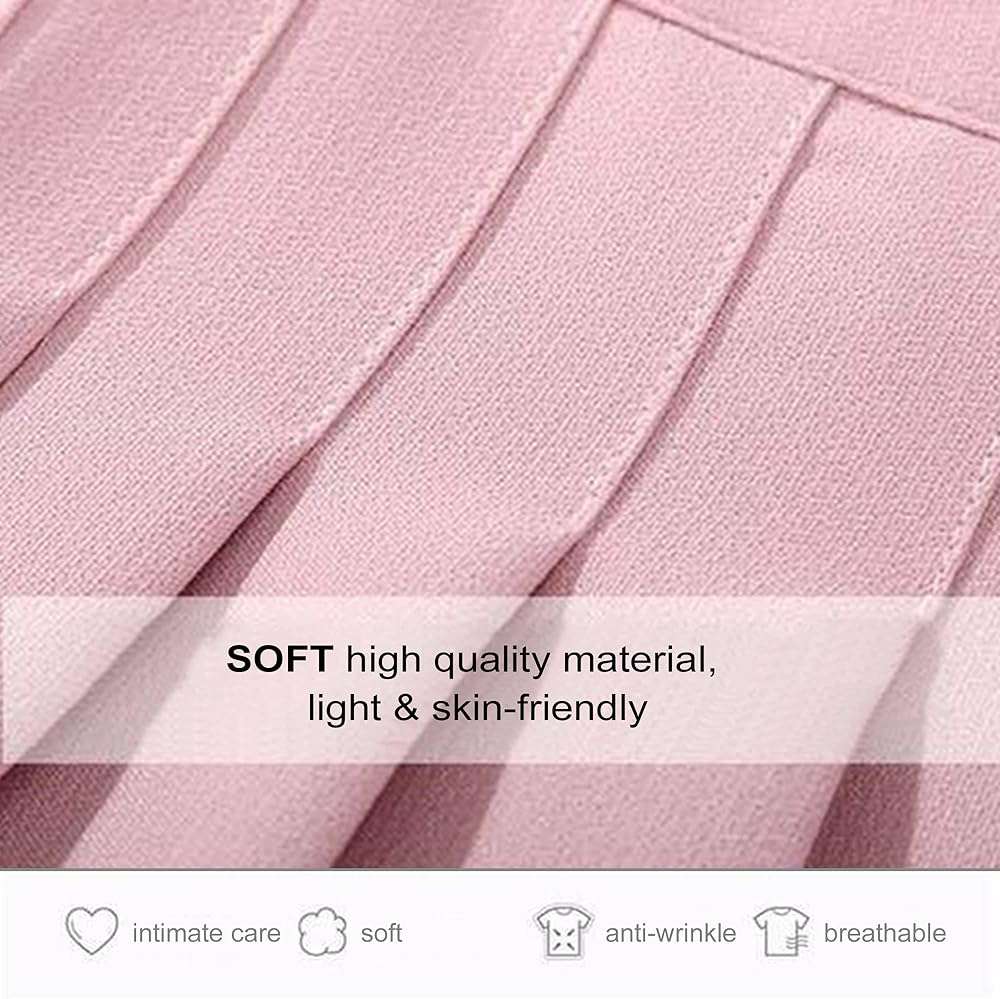 UTTPLL Toddler-Pleated-Skirt-School-Uniform Elastic Waist Skort Shorts Little Kid Girls Student Tennis Mini Scooter Skirts - Image 5