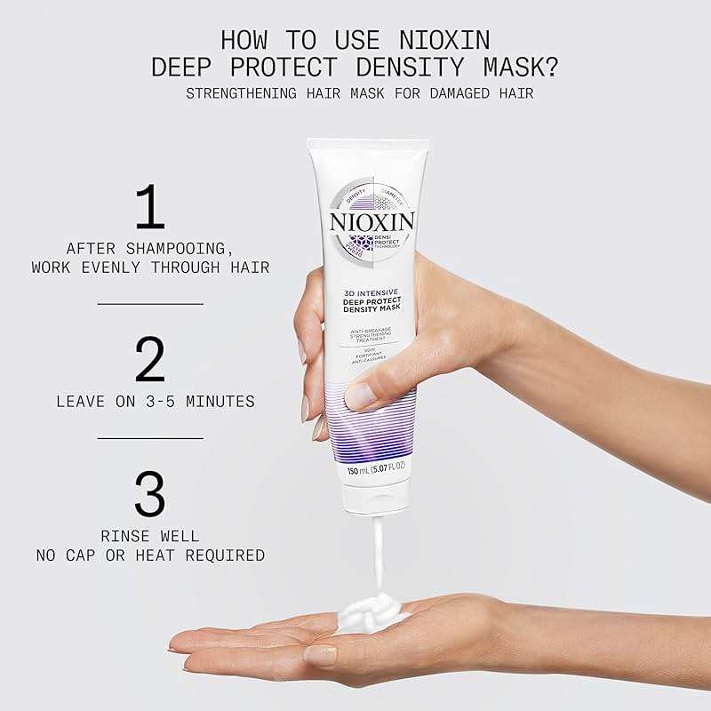 Nioxin System Kit 2, Cleanse, Condition, Treat the Scalp for Thicker and Stronger Hair, 3 Month Supply + Deep Protect Density Mask, Anti-Breakage Strengthening Treatment for Damaged or Colored Hair - Image 9